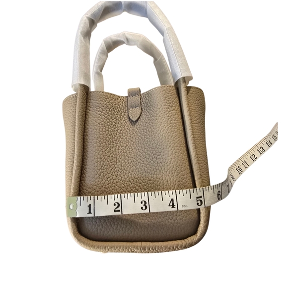 Songmont Small Song Bag Cream Apricot With Crossbody Strap & Detachable Wallet - Picture 9 of 13